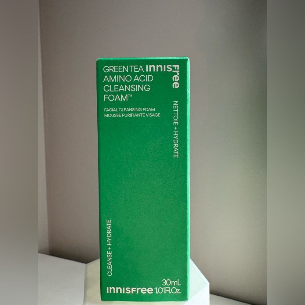 3/$25 Innisfree Green Tea Amino Acid Cleansing Foam 30mL Mini NEW Sealed